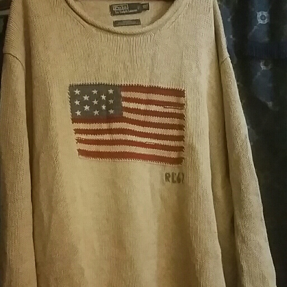 Polo Ralph Lauren Knitted American Flag Sweater